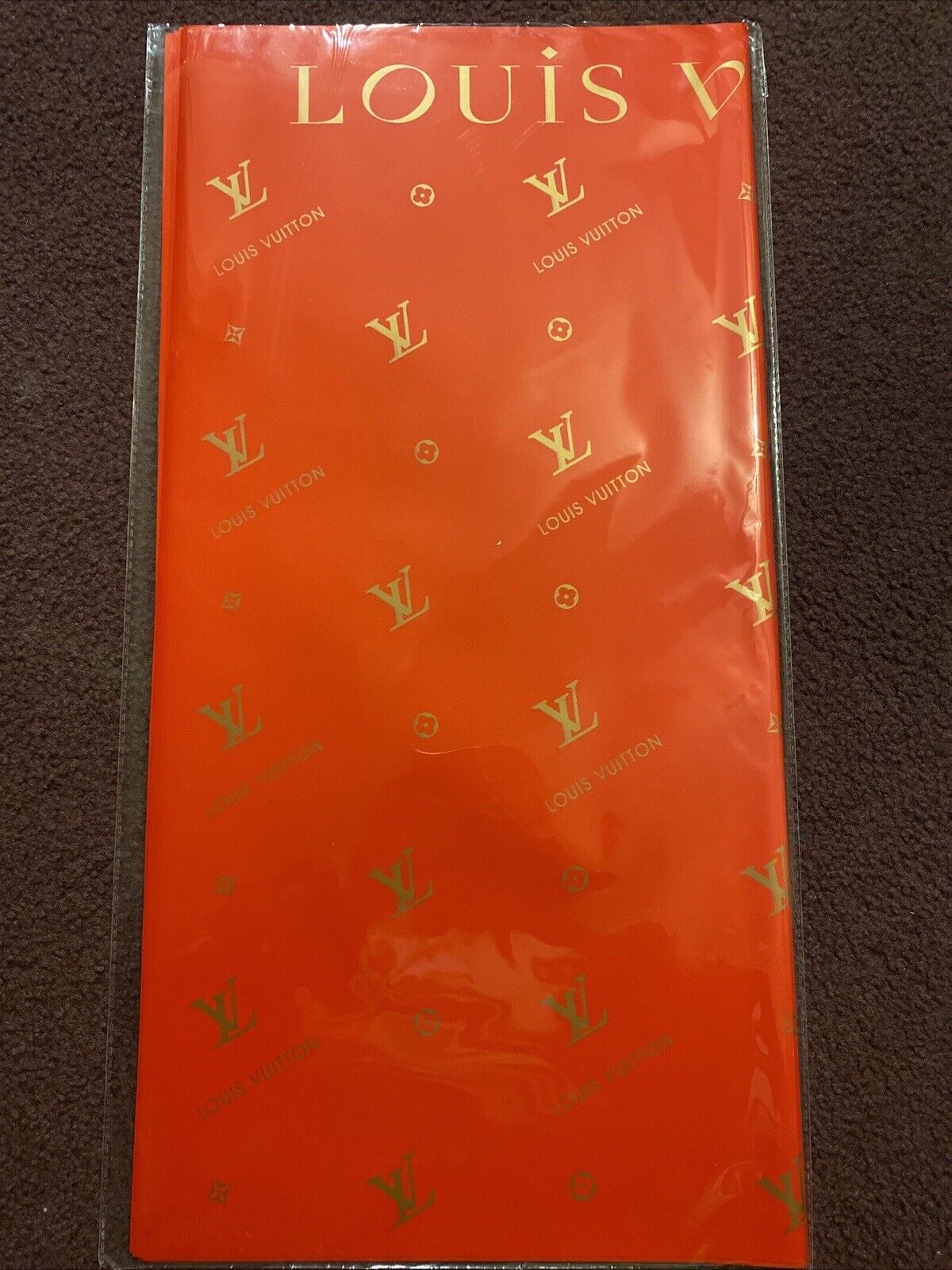 LV Vintage Designer Floral Wrap