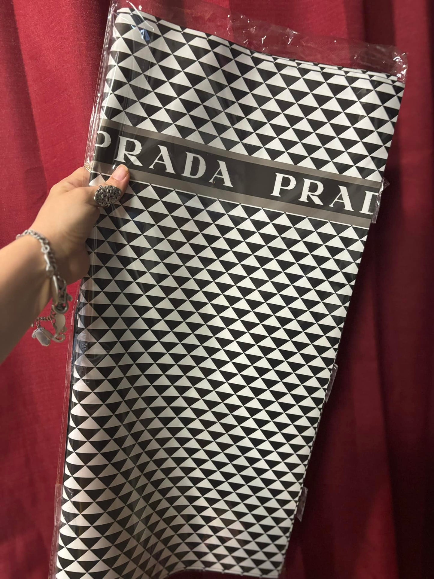 Prada Designer Floral Wrap