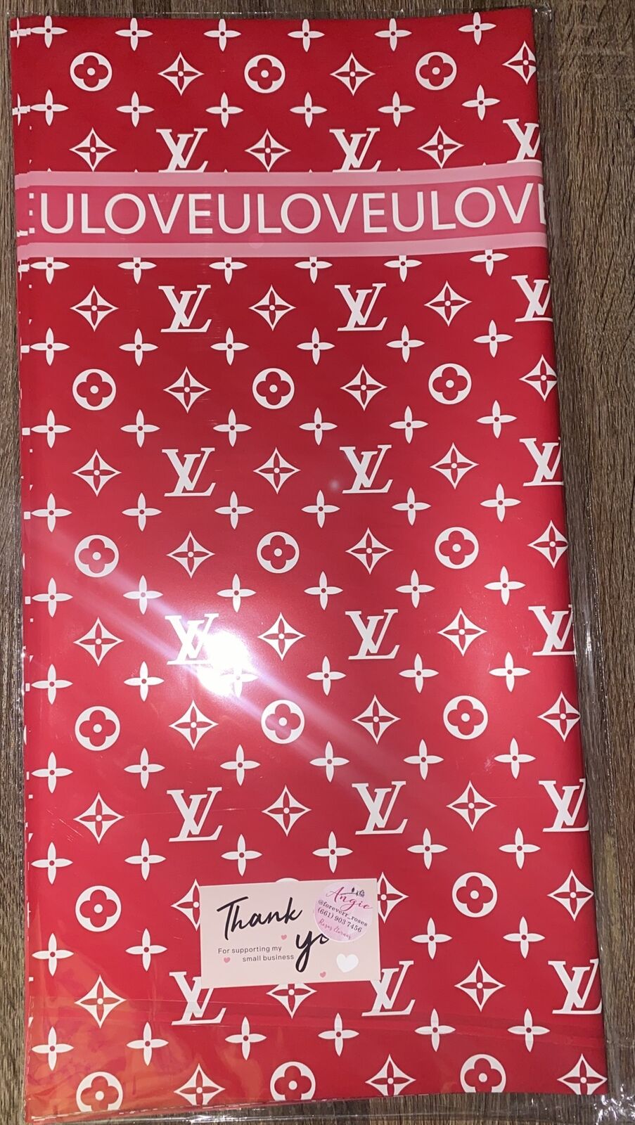 LV Designer Floral Wrap