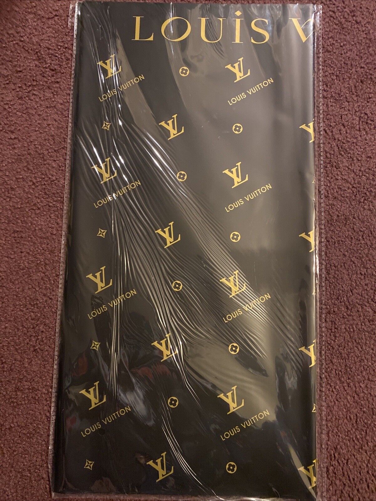 LV Vintage Designer Floral Wrap