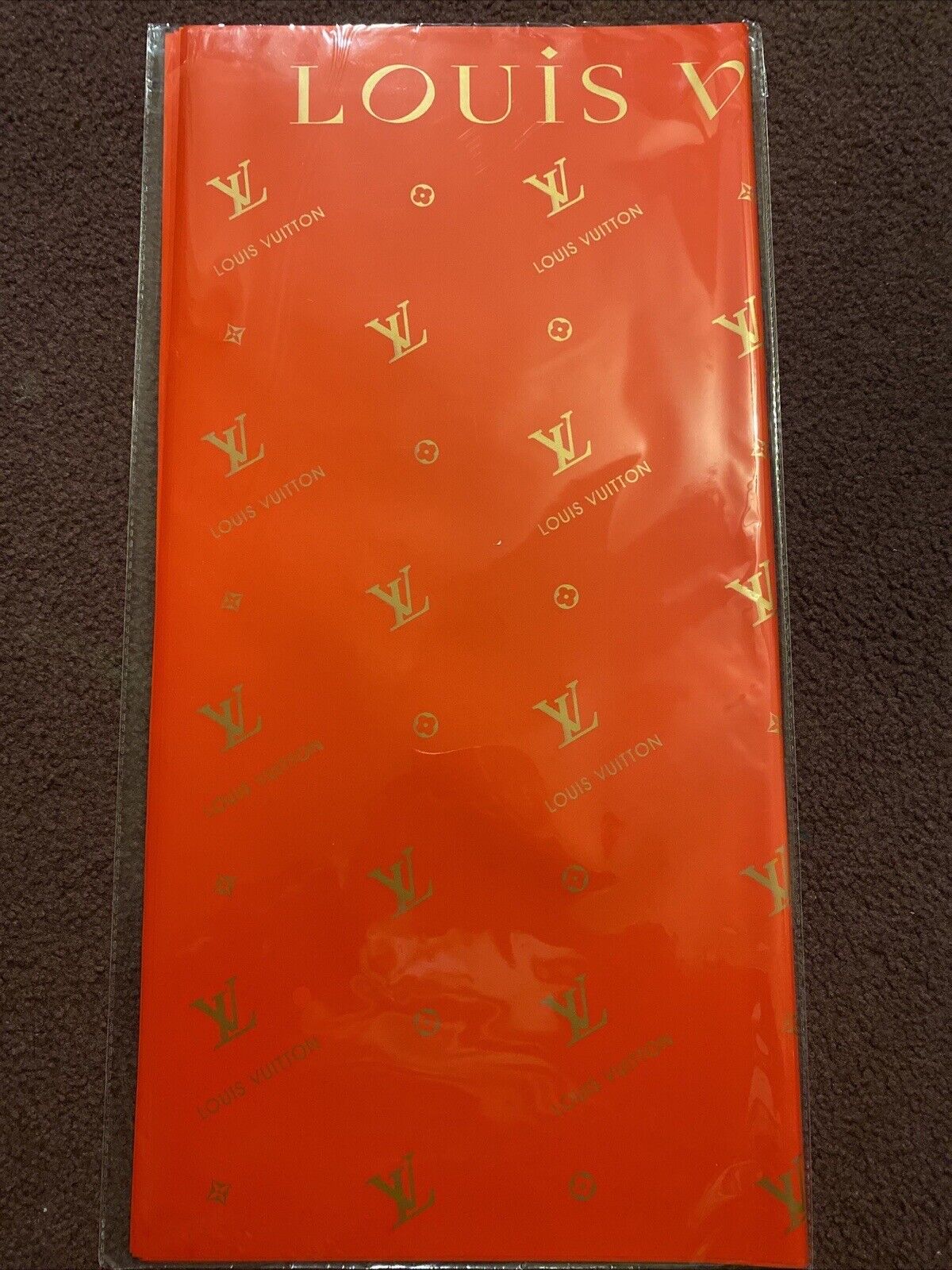 LV Vintage Designer Floral Wrap